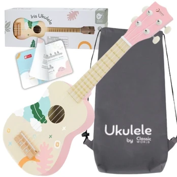 Muzikinis instrumentas ukulelė Classic World, rožinė