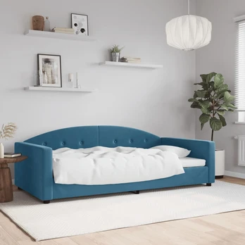 Sofa, mėlynos spalvos, 100x200cm, aksomas