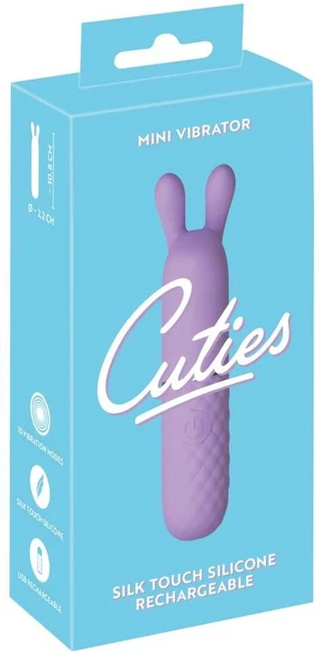 Cuties Rabbit Vibe Purple 5.Ge Mini vibratorius