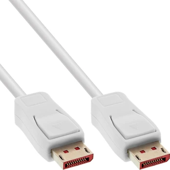Kabelis InLine DisplayPort - DisplayPort 1 m baltas