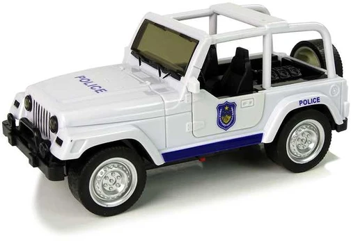 Policijos automobilis visuregis, baltas