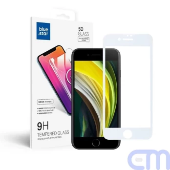 Tempered Glass Blue Star - APP IPHO 7/8/SE 2020 5D Full Cover white