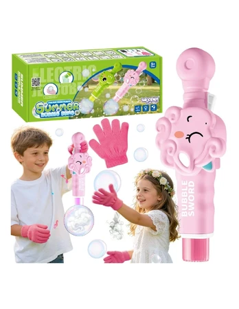 WOOPIE Smoke Bubble Gun Unicorn Fog Bubble Machine Rechargeable