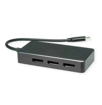 VALUE adapteris USB tipo C - DP daugiakanalis, 3x DP, 4K, V/M