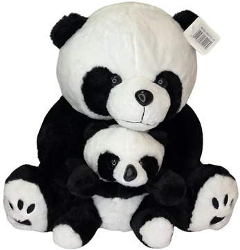 Pliušinė Panda su vaiku 35cm 0722-16