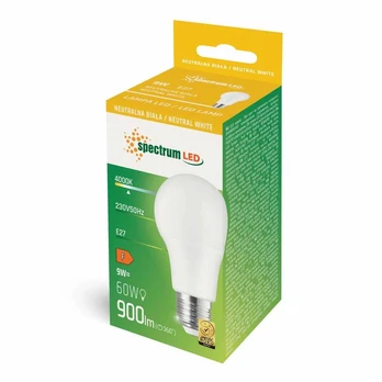 Wojnarowscy „Spectrum LEMPA LED A60 E27“ 9W 820LM 840