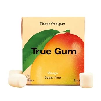 Kramt. guma TRUE GUM MANGO, be cukraus