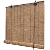 Rudas roletas iš bambuko 150 x 220 cm kaina