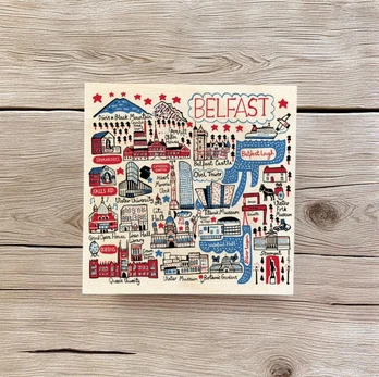 Julia Gash Wooden Coaster - Belfast