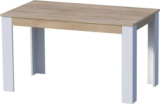 Valgomojo stalas GoodHome ALA, baltas/rudas