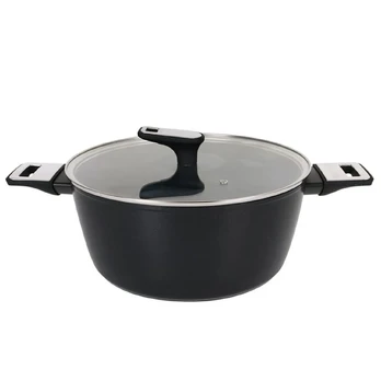 Puodas 28 cm su dangčiu TITAN MPA8433774716204