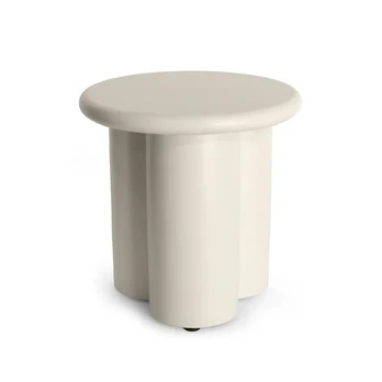 HAPPY COCOONING SIDE TABLE RIB OYSTER BEIGE lauko staliukas