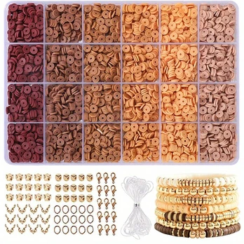 Karoliukų rinkinys, Brown-2400pcs
