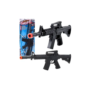 Lean Toys Žaislinis šautuvas su mechaniniu garsu 32 cm
