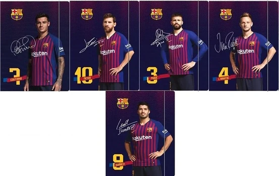 Fc Barcelona A4 aplankas su gumyte