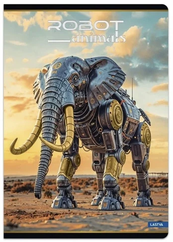 Sąsiuvinis A4 52lap. 80g ROBOT ANIMALS linija