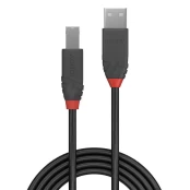 KABELAS USB2 A-B 5M/ANTHRA 36675 LINDY kaina