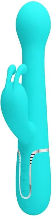 PRETTY LOVE - DEJON RABBIT VIBRATOR 3 IN 1 MULTIFUNCTION GREEN