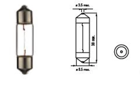 Bosma lemputė SV7 3W 8X31
