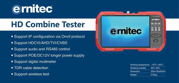 Ernitec 7'' Touch Screen Test Monitorius,