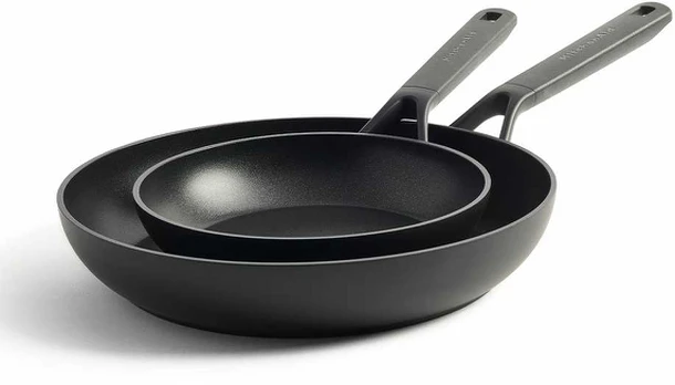Kitchenaid - Classic Forged Frypan Set - Black - 20 cm + 28 cm