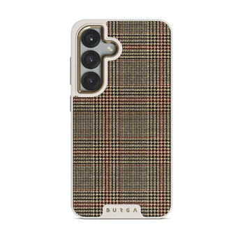Favorite Coat - Plaid Samsung Galaxy S25 Case, Elite Light (Magnetic) / Gold