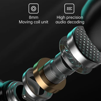 Ausinės, belaidės Bluetooth ausinės, TWS, 5.2, su įkrovimo dėklu