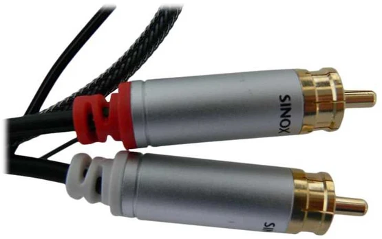 Sinox Beslag Sinox Phono kabelis. 1,5m. Sort
