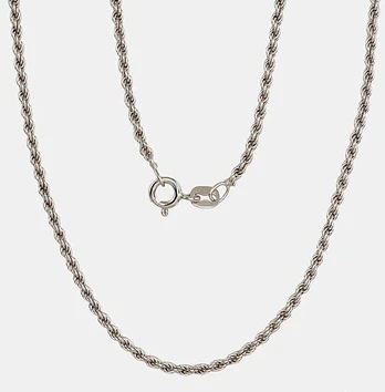 Sidabrinė grandinėlė Rope 2 mm - 2 mm. - 45 - 5.4 g.