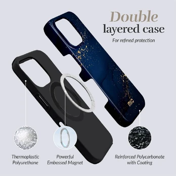 Dėklas MIO Midnight Sparkle Magsafe Case Compatible for iPhone 16