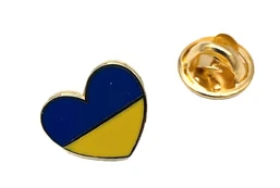 Metalinis ženkliukas „Ukrainos vėliava“, „Širdelė Ukraina kaina