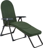 Leżak sodo su podnóżkiem Modena Oval Juodas Edition H024-32IB PATIO kaina
