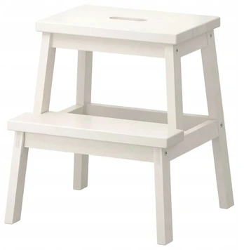 Ikea Bekvam taburetė su pakopa, baltas