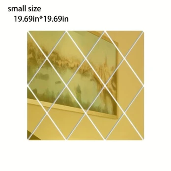 Veidrodžių Geometrinės Sienų Lipdukai, Auksinis