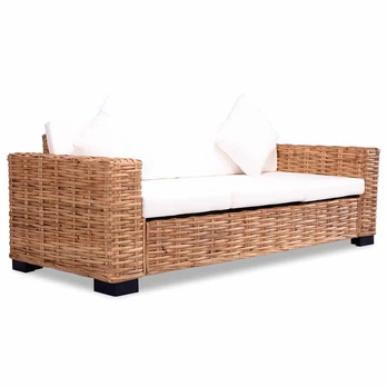 Sofa 8 d. sofų komplektas, natūralus ratanas