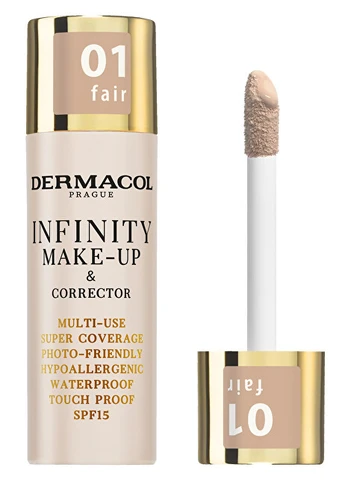 Dermacol Infinity high coverage make-up and corrector (Multi-Use Super Coverage Waterproof Touch) 20 g Moterims