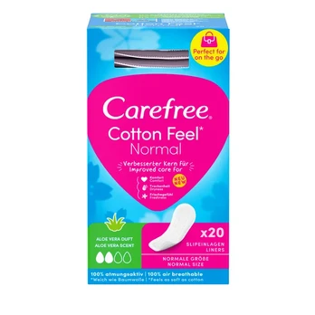 Indelyje supakuoti įklotai CAREFREE ALOE, 20 vnt.