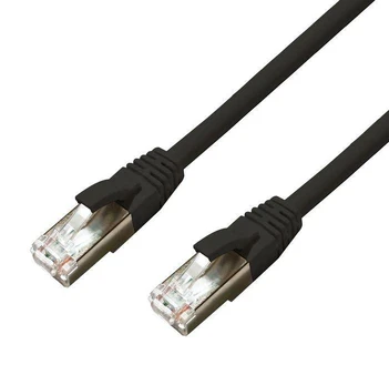 MicroConnect CAT6A S/FTP 5m Juodas LSZH