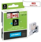 Juosta Dymo D1 9MM Red/WH kaina