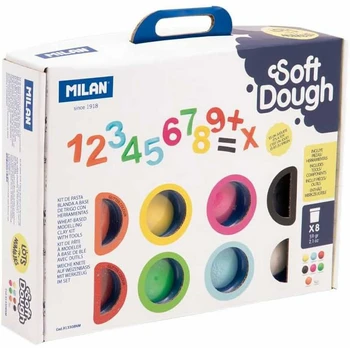 Modeliavimo pasta Milan Soft Dough Lots of Numvers Spalvotas