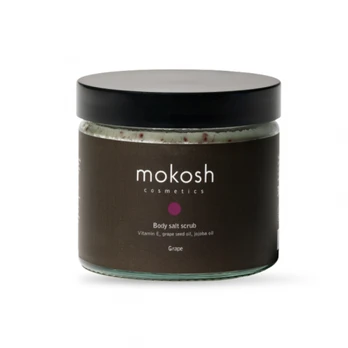 Mokosh Body Salt Scrub Grape Kūno šveitiklis 300ml