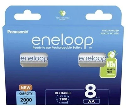 Ausinės PANASONIC ENELOOP AA 2000 mAh 8 vnt.