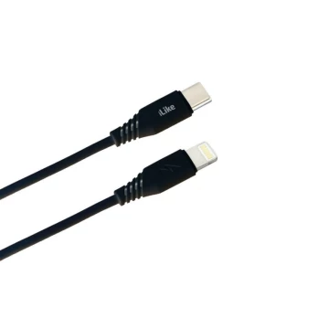 iLike C tipo įkrovimo laidas su Lightning CTL01 Apple Black