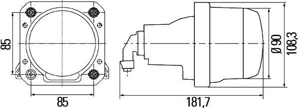 Priekinis žibintas HELLA 1BL009 999-041
