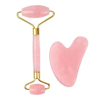 Gua Sha veido masažo rinkinys, Pink