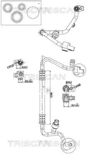 Aukšto/žemo slėgio linija, oro kondicionavimas TRISCAN 9010 16029