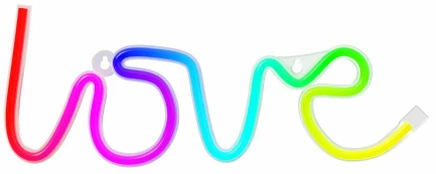 TelForceone Neoninis LED RGB LOVE FLRN01 + RC Forever Light