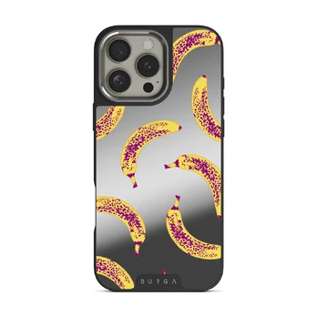 Banana - iPhone 16 Pro Case, Elite Mirror Dark (MagSafe) / Silver