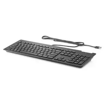 HP Slim v2 USB Wired Keyboard - Smartcard - Black - ESTONIAN