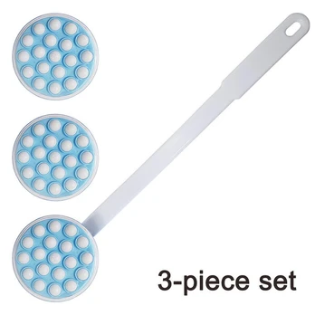 Kitchen tools,Replaceable Brush Heads Long Bath Brush, Long Handled Lotion Oil Cream Applicator Body Bath Massager Back Massager Massaging Tool,